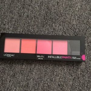 Blush palette with brush